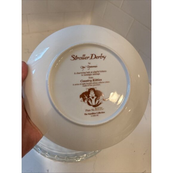 Country Kitties Stroller Derby By Gre Gerardi The Hamilton Collection Plate - Picture 10 of 16